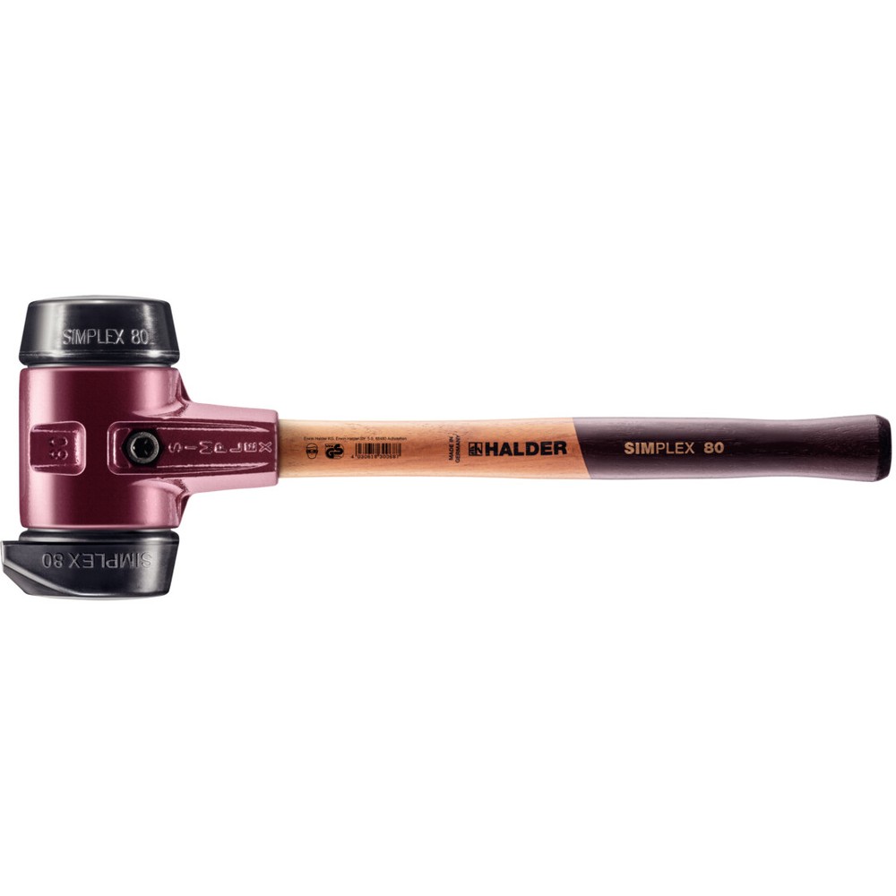 HALDER SIMPLEX-Schonhammer mit Tempergussgehäuse Hammer | D=80 mm | 3022.280