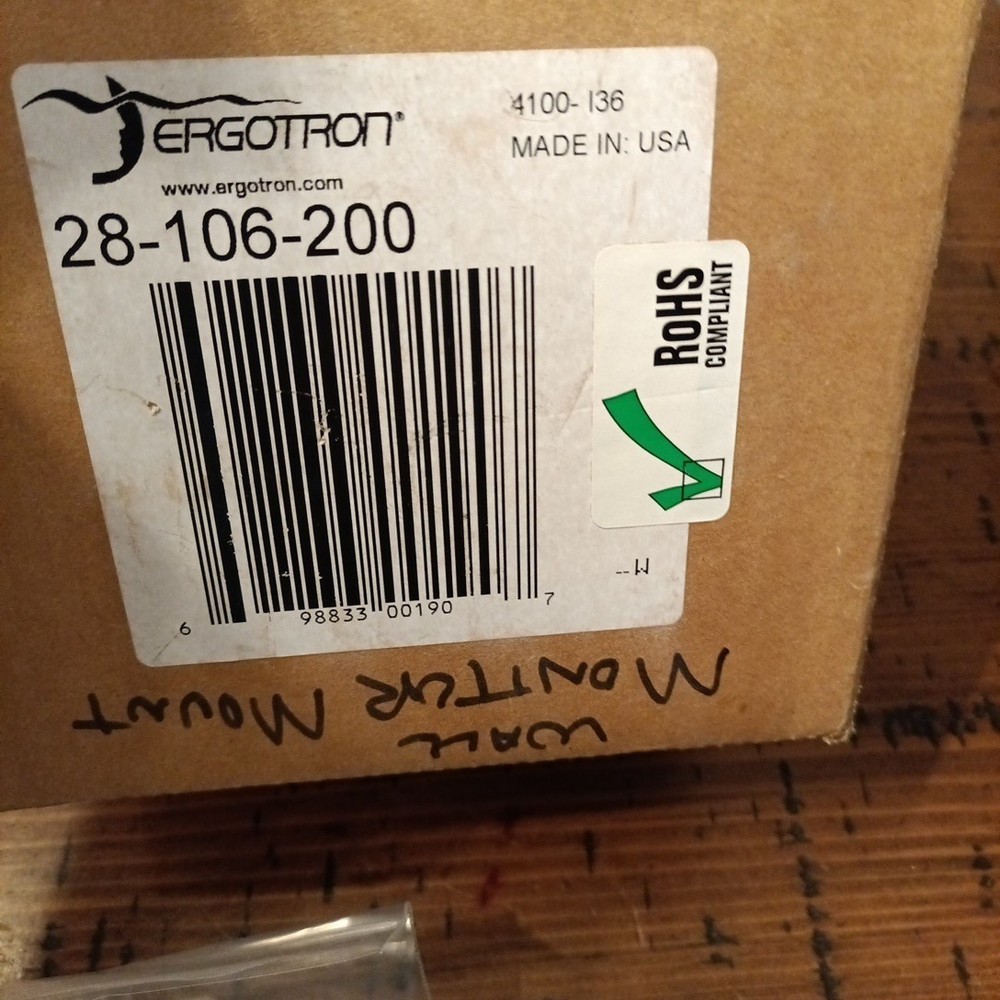 Ergotron 28-106-200 Mount, New (Open Box)
