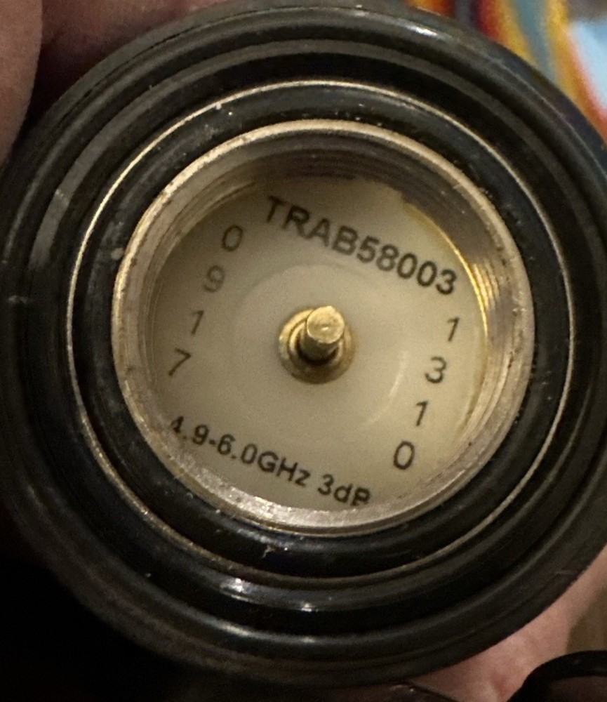 Laird Technologies external antenna with attached coax cable and connector