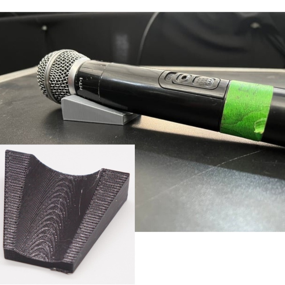 Flat Desk/Table Microphone Laying Rest Holder for Handheld Microphones