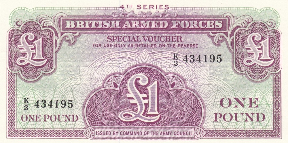 Great Britain, 1 pound, Armed Forces, ND (1962),  UNC