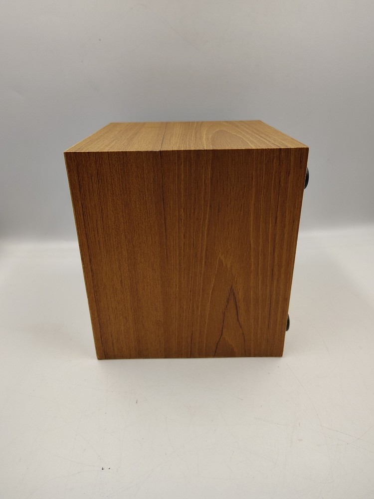 Vintage Computermate Wood-Grain Floppy Disk Organizer