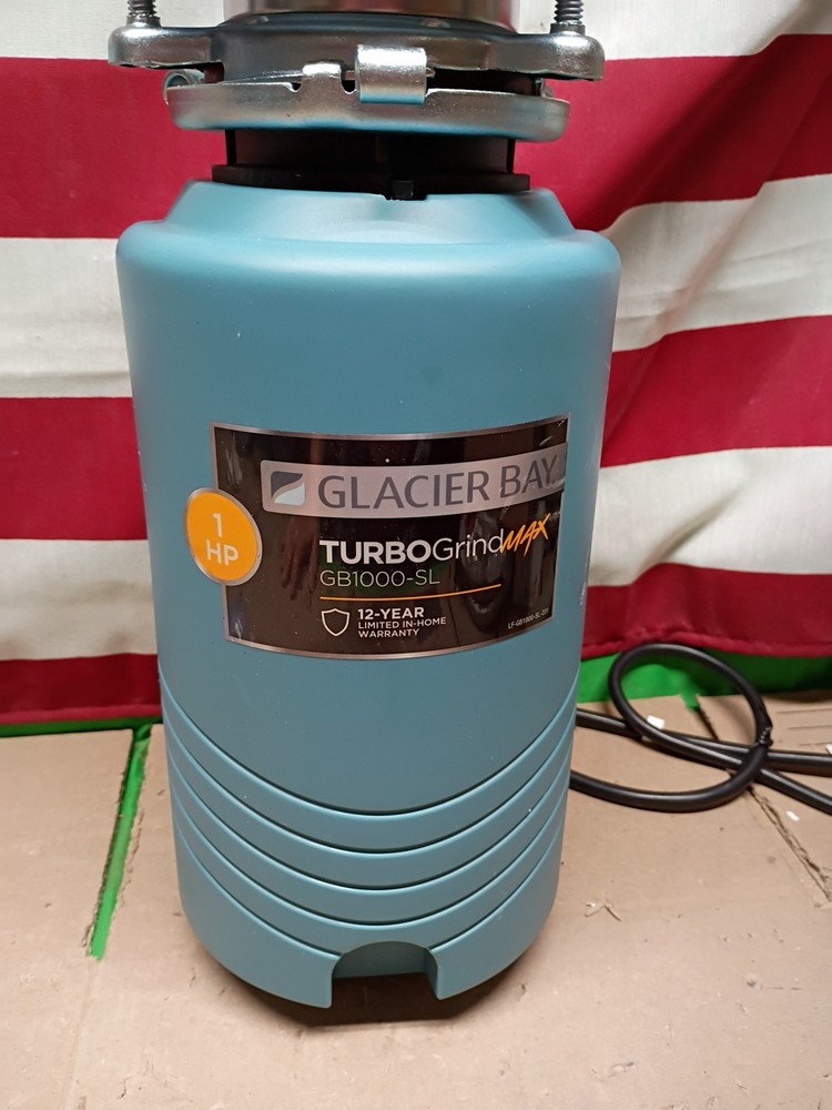 Glacier Bay 1HP GB1000-SL Turbo GrindMax Garbage Disposal