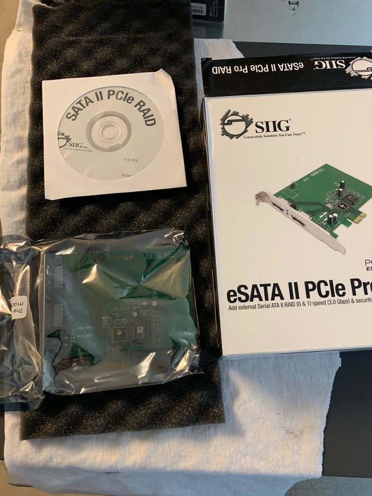 SIIG ESATA II PCIE PRO RAID CONTROLLER SC-SAE312-S3