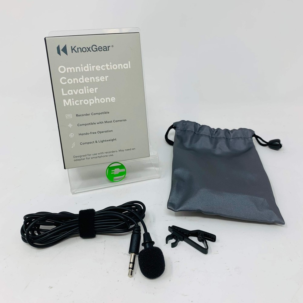 KnoxGear Omnidirectional Condenser Lavalier Microphone KN-LAM02