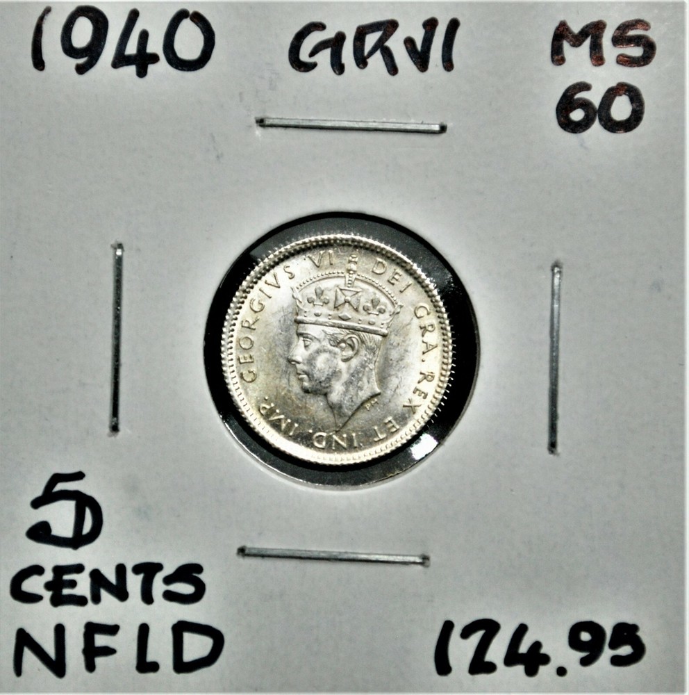 1940 Newfoundland 5 Cents