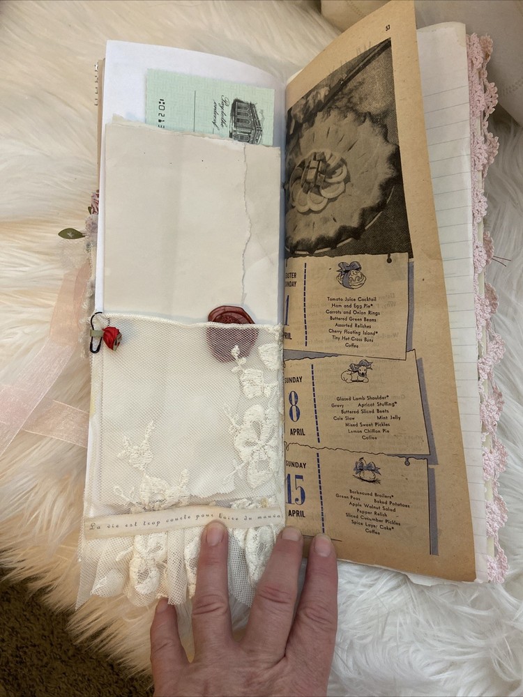 Long Thin Junk Journal Handmade