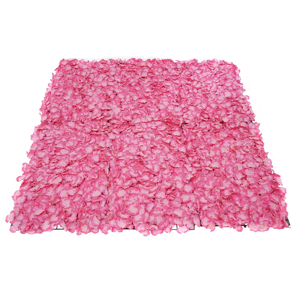 20x Artificial Flower Wall Panel Silk Flowers Rayon Flower Wall Background Decor