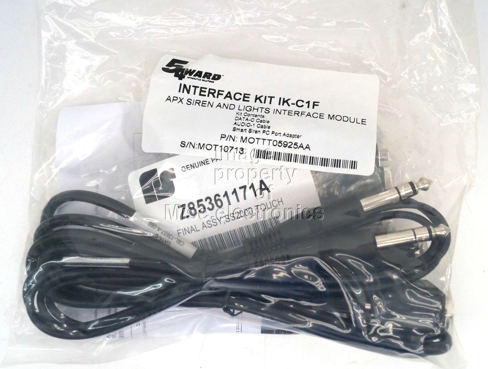 Motorola APX 09 Control Head Interface Federal Signal SS2000