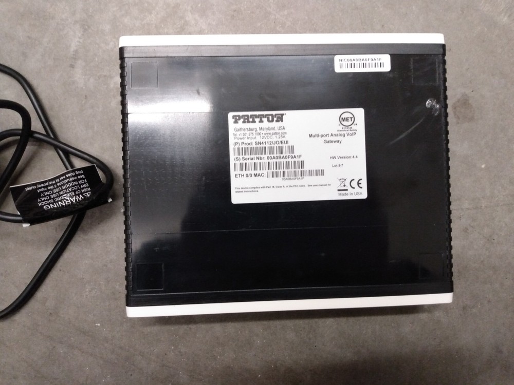 Patton SN4112/JO/EUI - SmartNode Dual FXO VoIP Gateway - USED