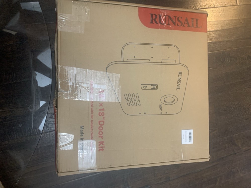 RUNSAIL® RV Tankless Water Heater Door,18 x 18 Inches White Door Kit