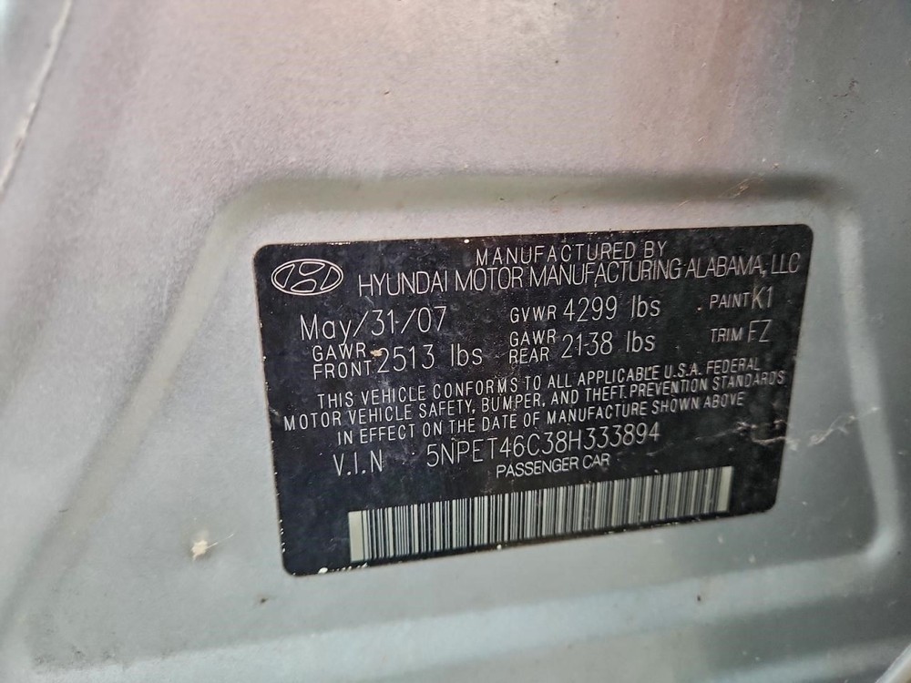 SONATA 2008 Third Brake Light OEM