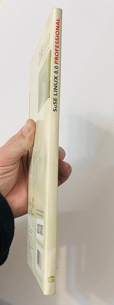 SuSE Linux 8.0 Professional 7-CD Box Set (Slim) Vintage Linux OS Manual 2000s PC