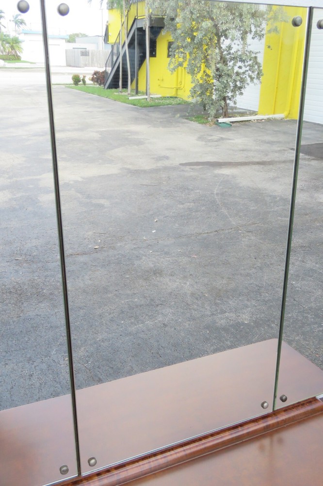 French Deco Early 1900s Vanity Makeup Table with Mirror 5173