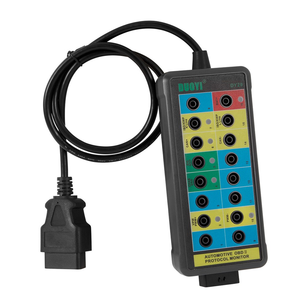 OBD2 Breakout Box Powerful OBDII Protocol Detector Access Scan Tool Car CAN Test