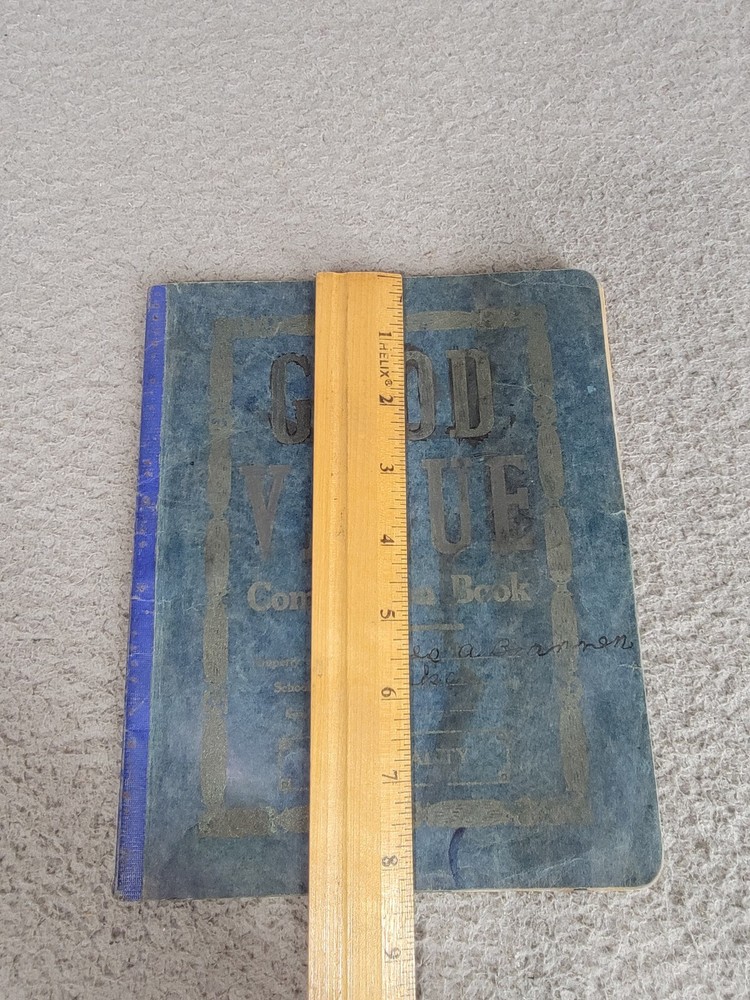 1939-1940 Kid's 5th Grade History Schoolwork Homework Composition Book
