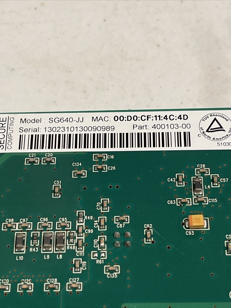 Secure Computing SG640-JJ Firewall 400103-00 PCI Card