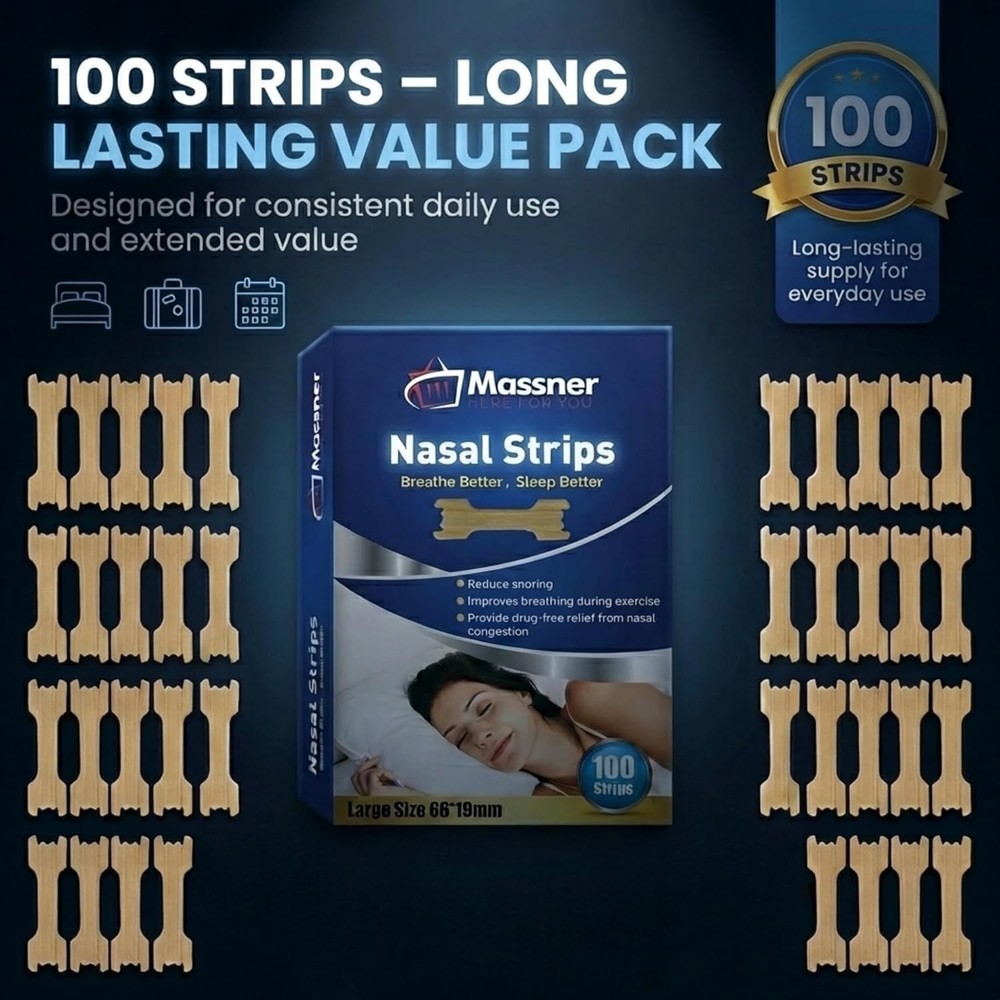 Sleep Better with Large Nose Strips - 100 Count