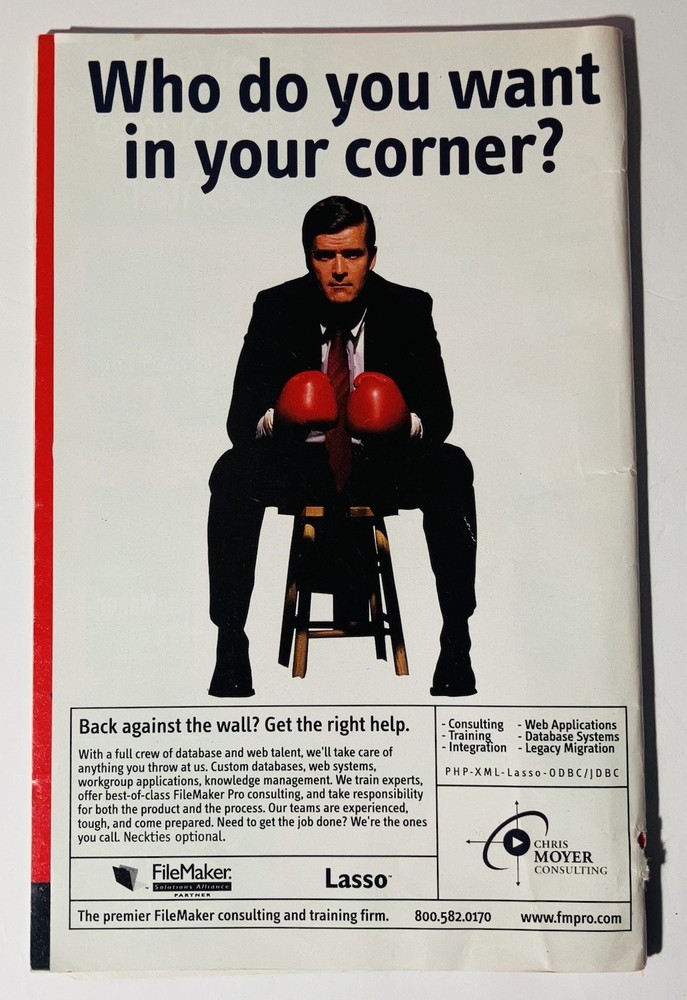 FileMaker Pro 6 Developer 6 Mac CD Software w Manual License Card 2002