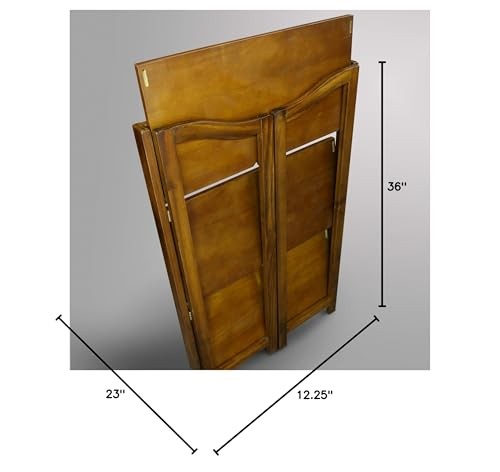 Stratford 3-Shelf Folding Bookcase-Warm Brown