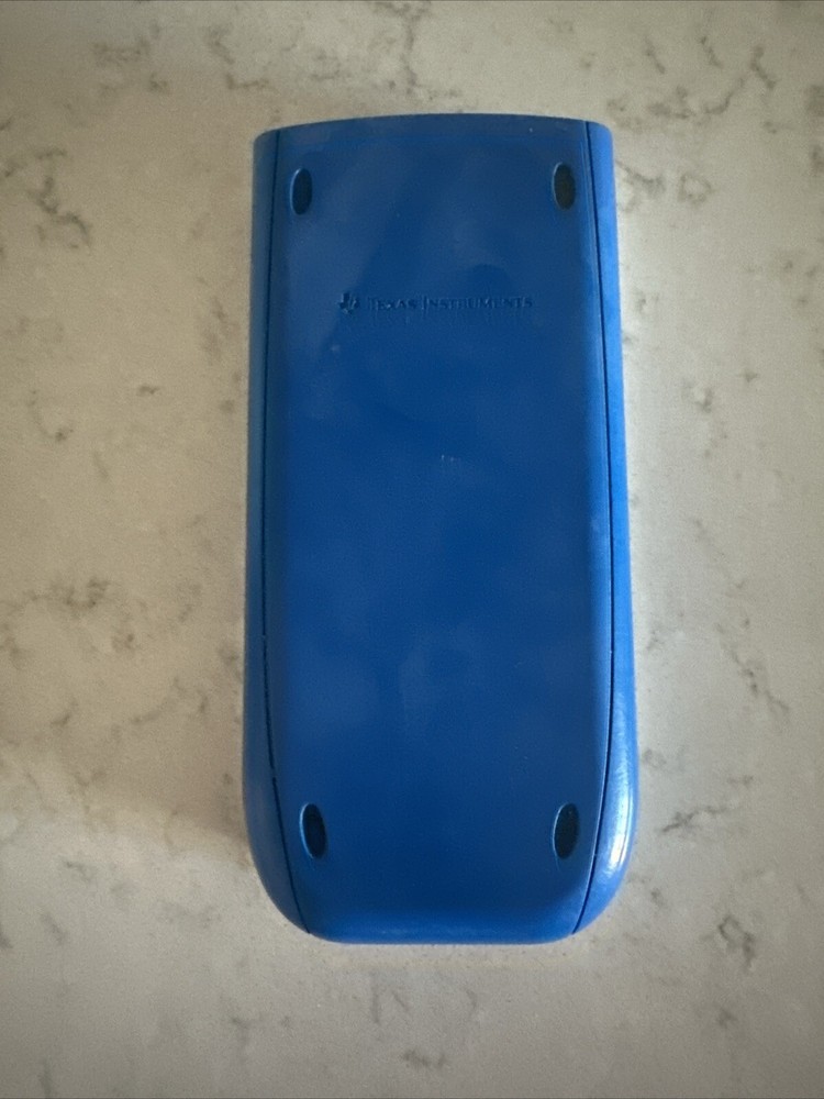 Texas Instruments TI-84 Plus C Silver Edition Graphing Calculator Blue & White