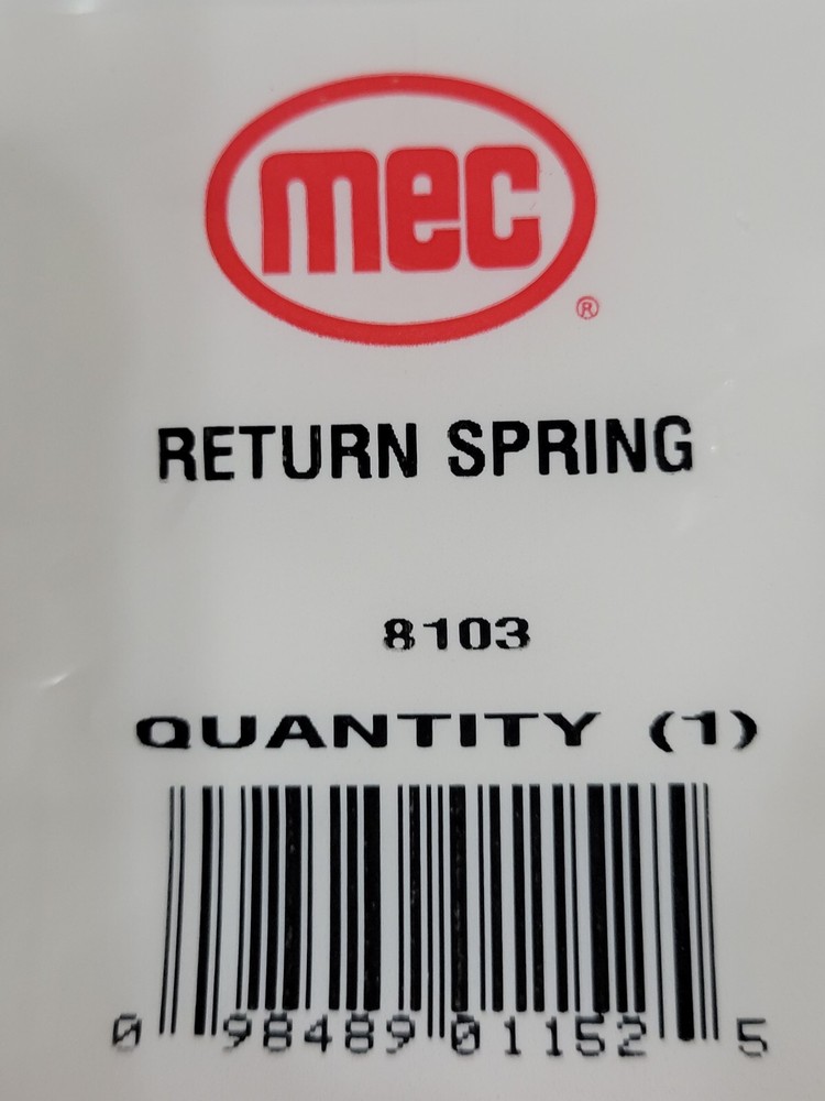 MEC Return Spring for SUPER SIZER # 1008103