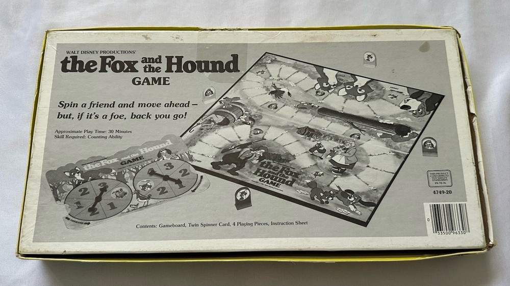 Disney's The Fox & the Hound Board Game Complete - 1981 Incomplete