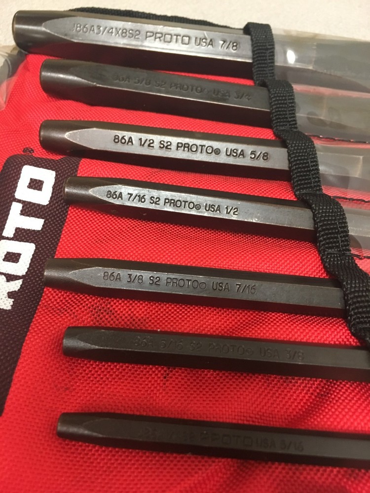 Proto 7 Piece Cold Chisel Set J86A2