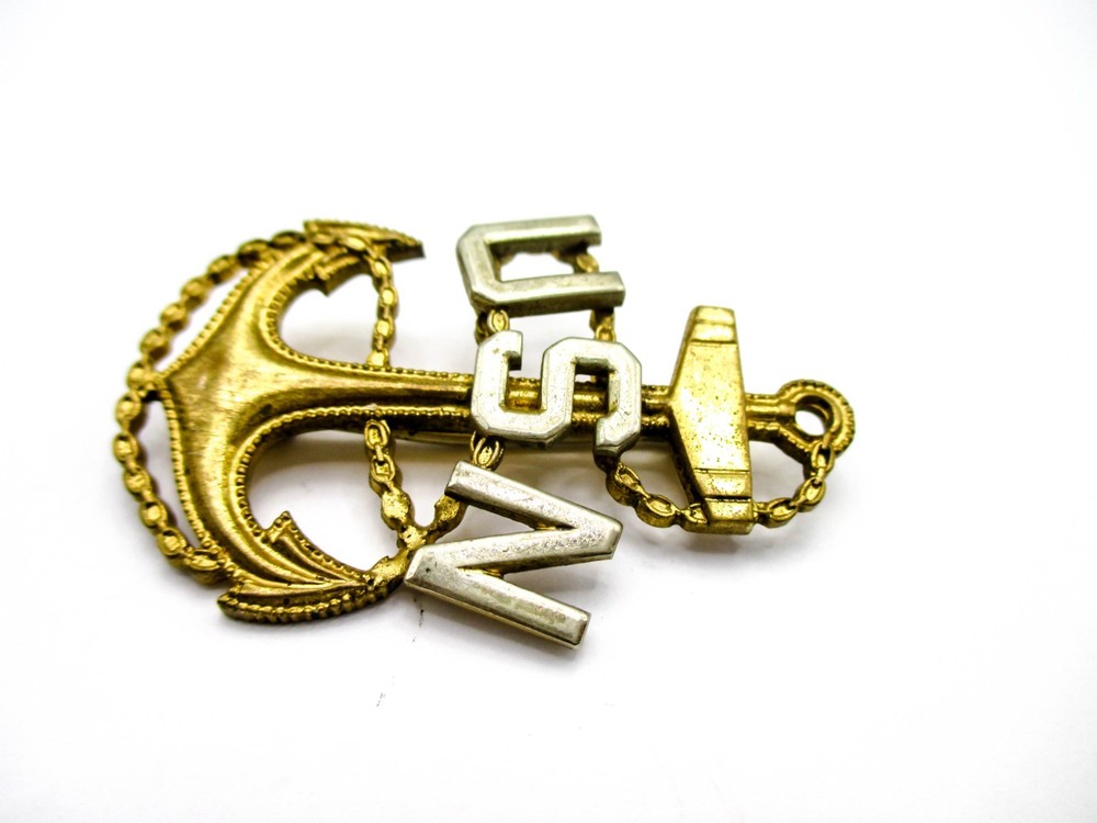 Vintage Navy Pin Anchor Rope with old Clasp