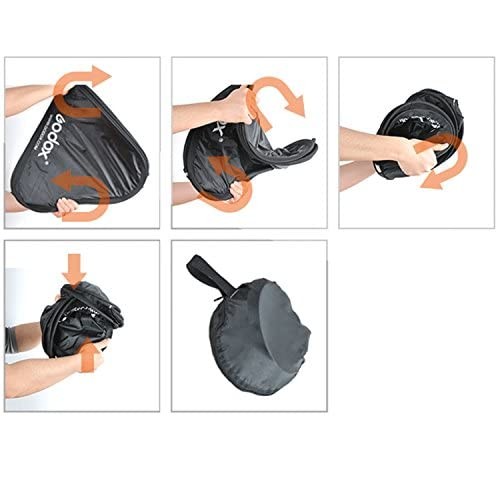 Softbox with S Bracket Bowens S Mount Holder Foldable Mini Size 60x60cm Soft ...