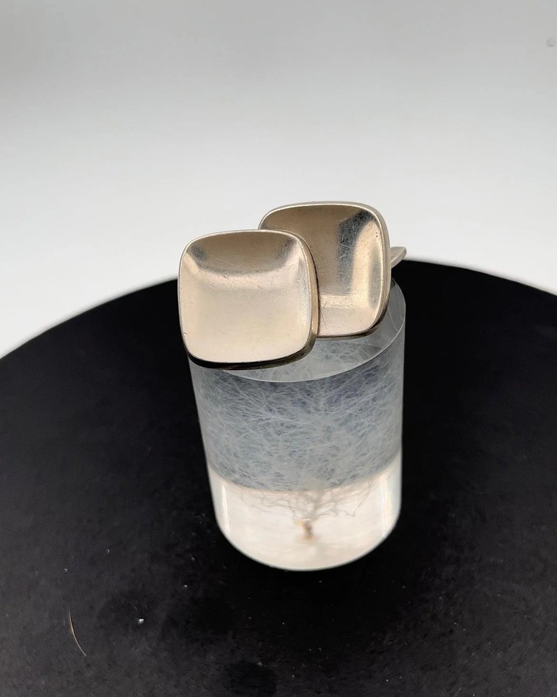 Bent Knudsen Sterling Silver Silver Cuff Links No 10
