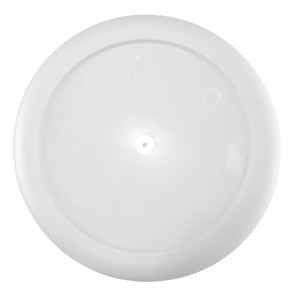 (2 pack) Mainstays Plastic Round Laundry Hamper, White, with Carrying Handles