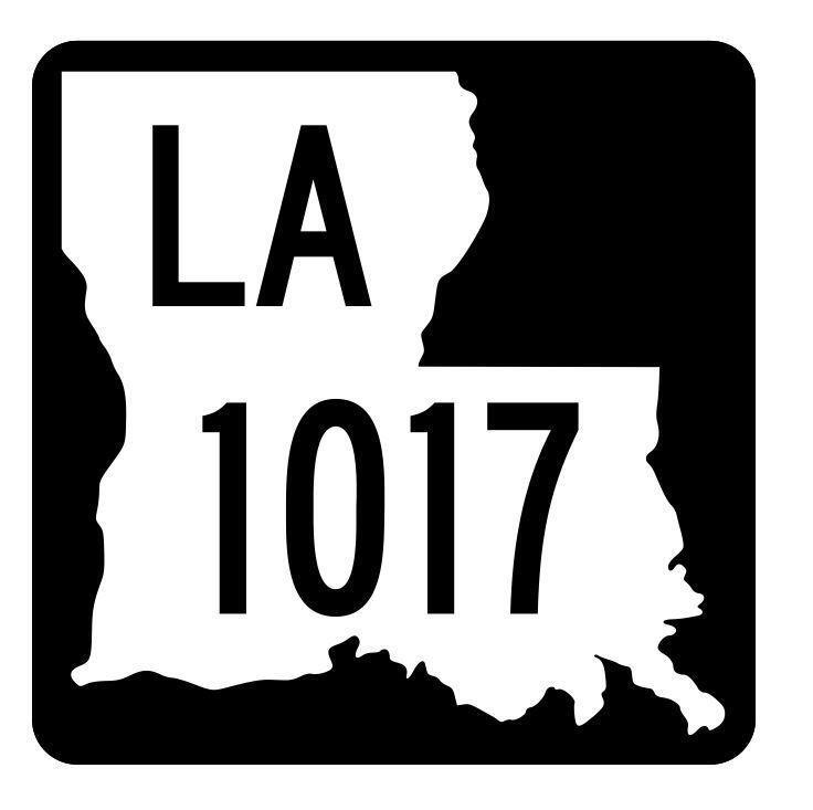 Louisiana State Highway 1017 Sticker Decal