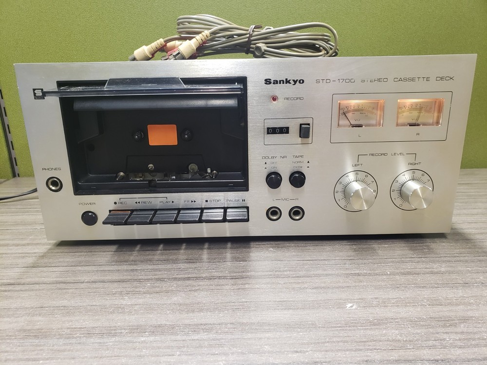 Sankyo STD-1700 Cassette Deck Stereo Vintage 1970s Dolby System + Box - READ