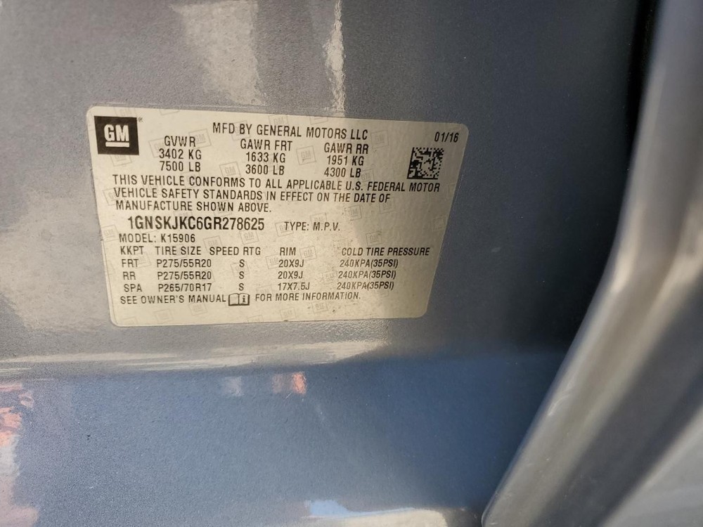 Used Blind Spot Detection System Warning Control Module fits: 2016 Chevrolet Sub