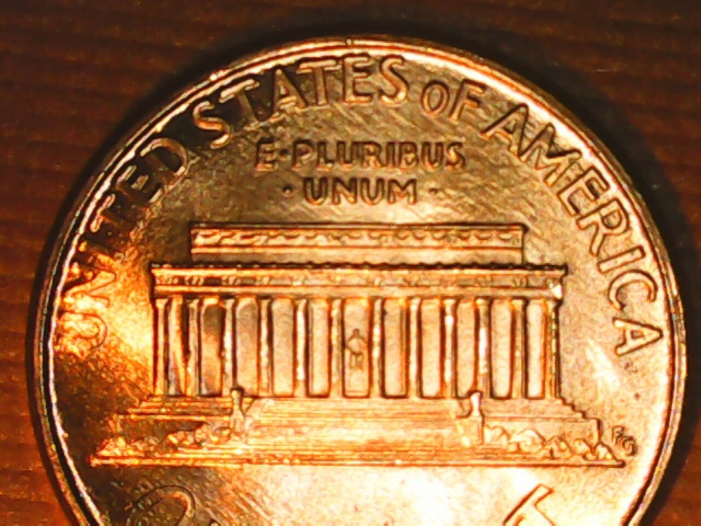 1995 Penny Reverse Die Crack & Chip