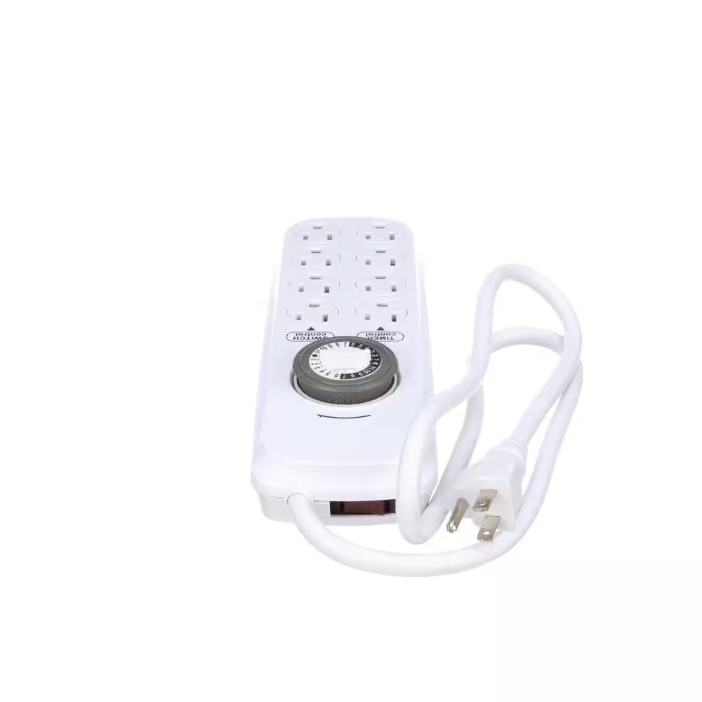 4 Ft. 8-Outlets 24-Hour Power Strip Timer