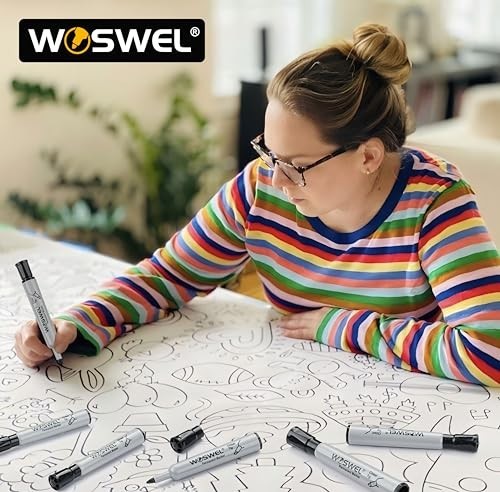 100 Pack Jumbo Thick Permanent Markers, Chisel Tip, Black, Wide Tip for Plastic,