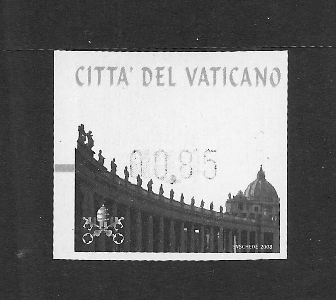 (ATM05) Vatican ATM stamps : two versions