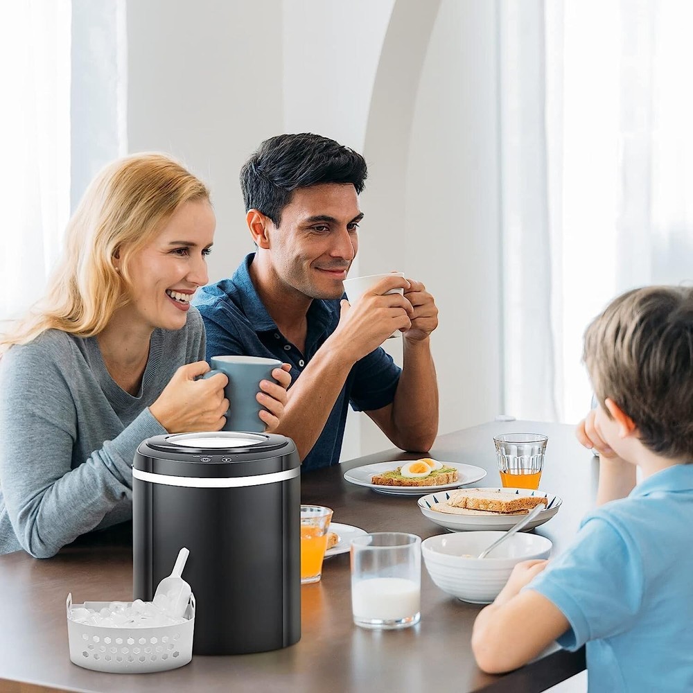 TRUSTECH-ZBJ-12A Self-Cleaning Compact Countertop Portable Ice Maker Machine