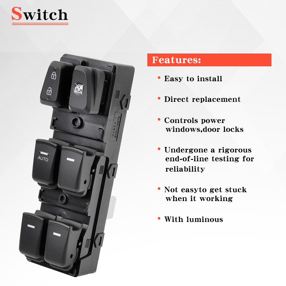 For 2011-2015 Hyundai Sonata Front Left Driver Side Master Power Window Switch