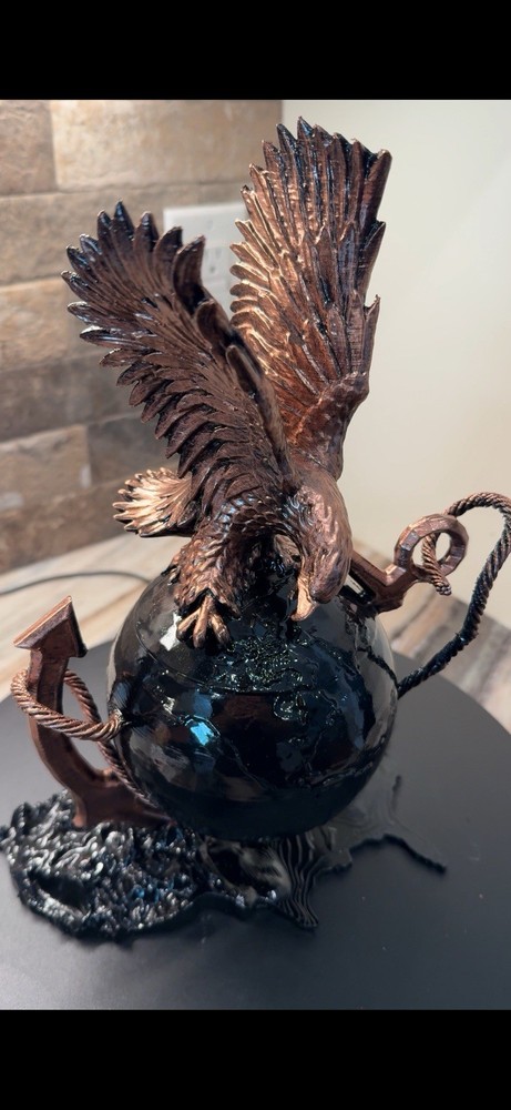 3d Printed USMC Eagle Globe And Anchor Display 9” Height