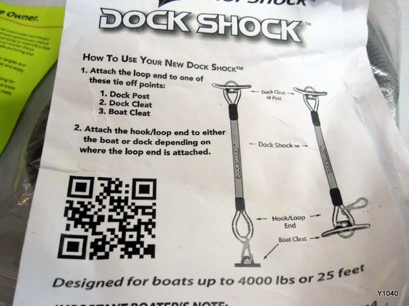 Bungee Mooring Rope 40" Dock Shock Absorber, 2 Pack silver