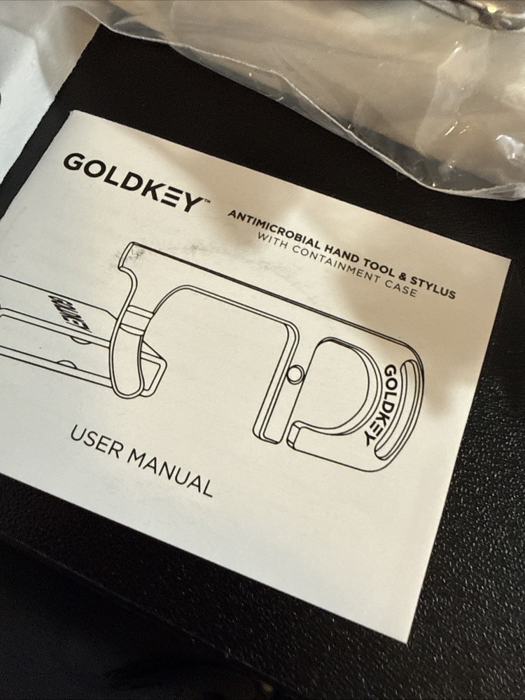 GOLDKEY. HAND TOOL, ACCESS TOOL DEFENSIVE TOOL ( ANTI MICROBIAL)