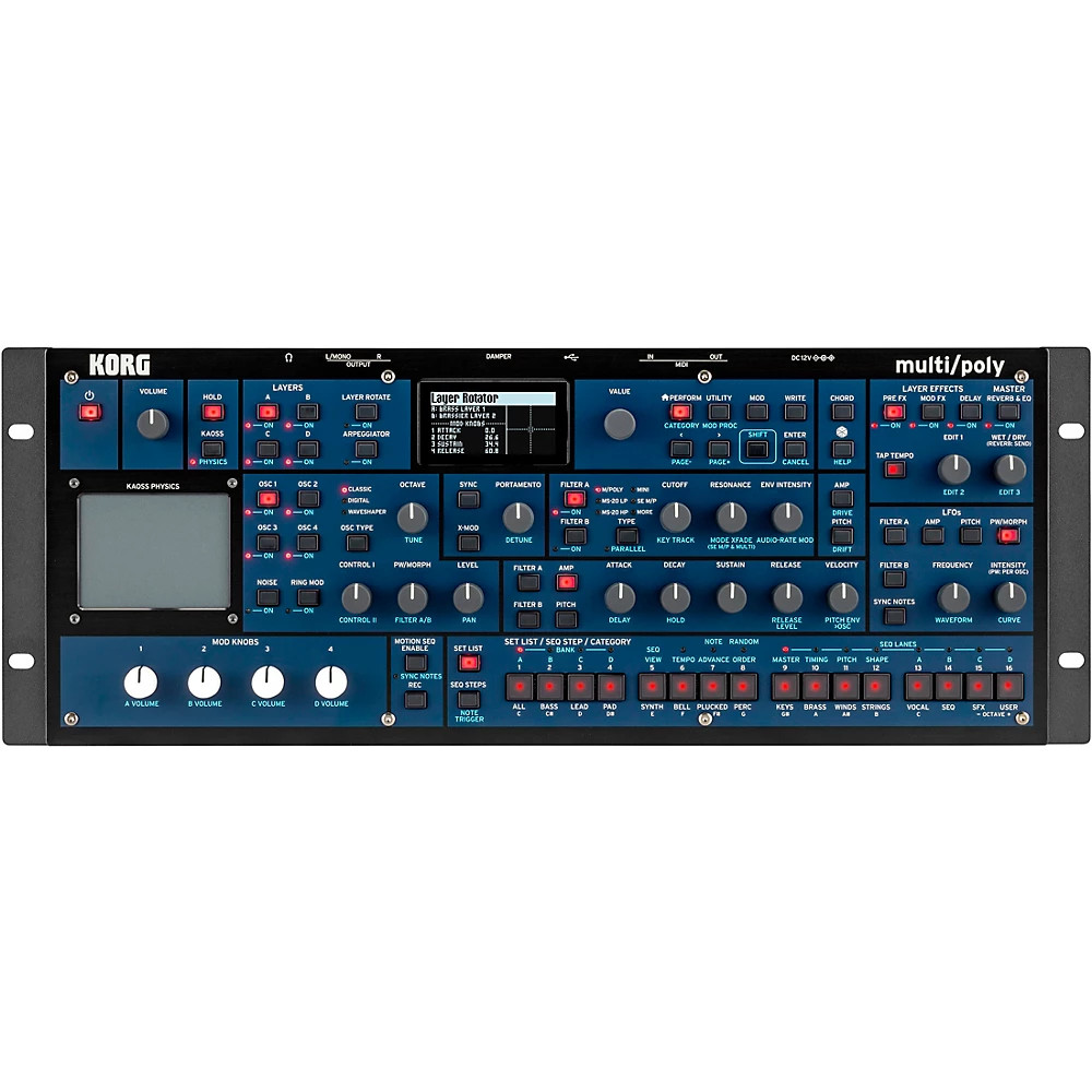 KORG Multi/Poly Virtual Analog Synthesizer Desktop Module