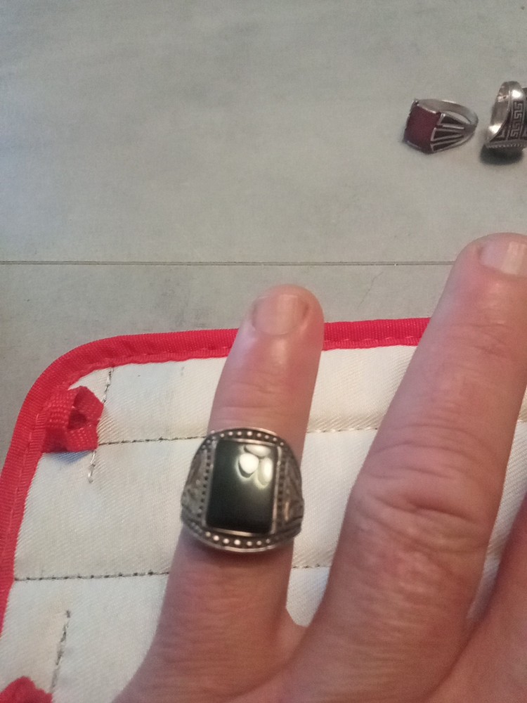 Men's 925 Onyx Silver Ring