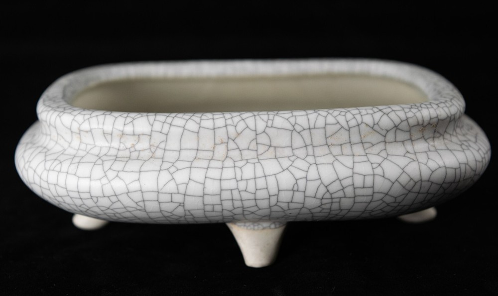 Fine Rectangular Cactus & Succulent, Shito, Mame Bonsai Pot + Mesh  5"x 4"x 1.5"