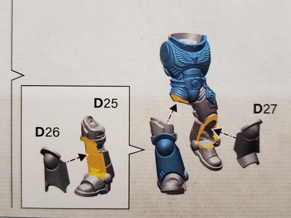 Warhammer 40k Space Wolves Bits Grey Hunters Pack Torso Legs Mark X Armor #23