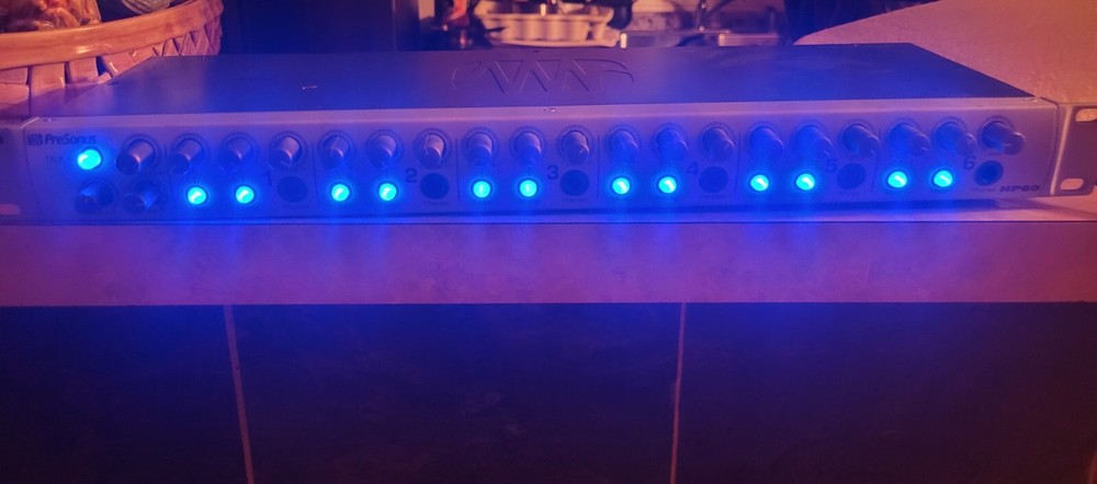 PreSonus HP60 Headphone Mixing System Amp 6 Channels Nice *Read Description*