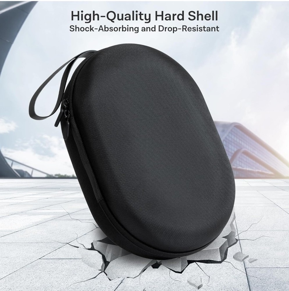 CoBak Hard Carrying Case for Vision Pro, for Apple VR Headset, Black